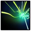 Bursting fiber optics logo