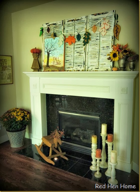 Red Hen Home Fall Mantel 7