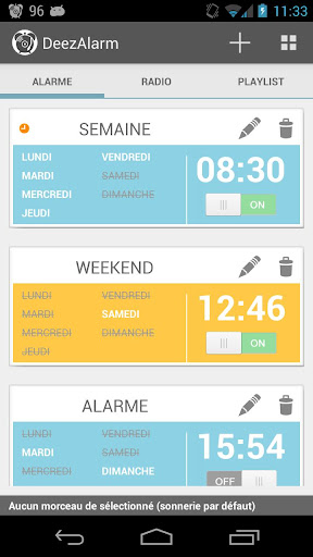 DeezAlarm : Alarme avec Deezer