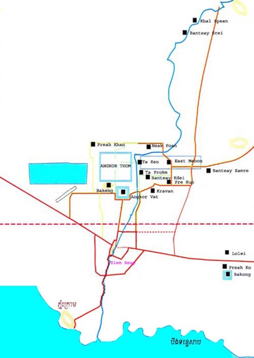 Mapa de Angkor