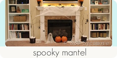 spooky mantel