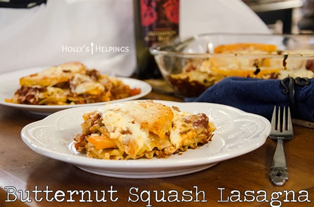 Butternut Squash Lasagna from Holly's Helpings