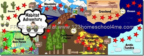 Free Printable Science game - Biomes, Animals, taxonomy for Homeschool kids Free Printable Science game - Biomes, Animals, taxonomy for Homeschool kids