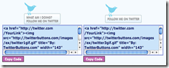 HTML tombol Twitter
