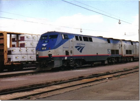 Amtrak P42DC #152 in Havre, Montana in May 2003