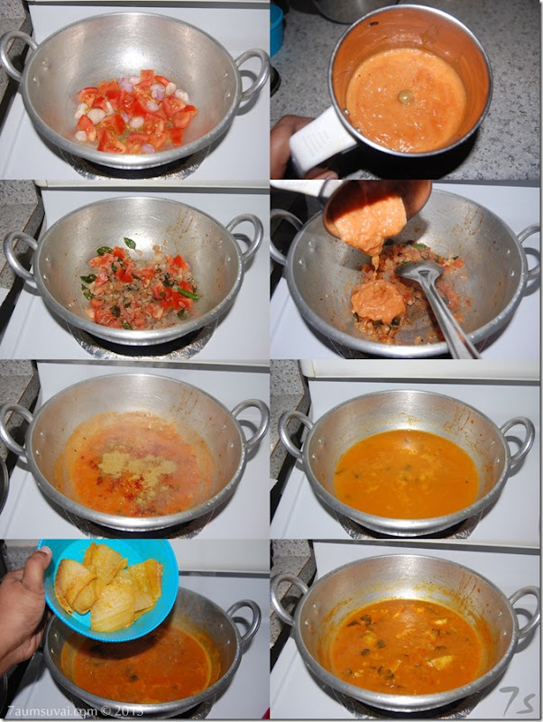 Fish curry without coconut process