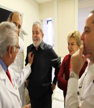 Lula encerra primeira etapa de tratamento contra o câncer.