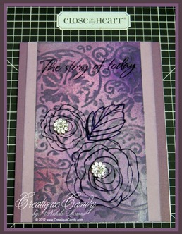 Clear Cardstock Stamping