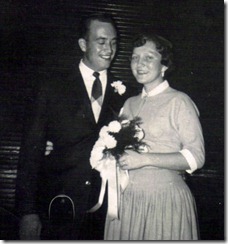 rae & hugh wedding 4 Nov 1955