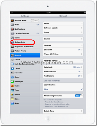 Apple The New iPad apn Settings 2