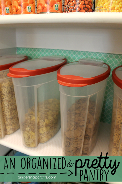 An Organized & Pretty Pantry #gingersnapcrafts #happycrafters