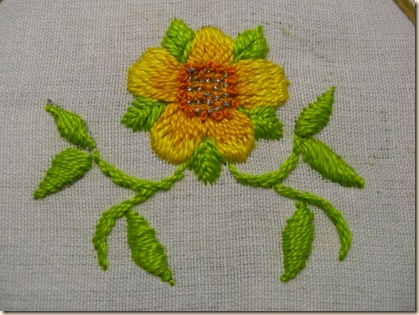 Long & Short Stitch Briar Rose - Yellow