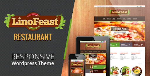 LinoFeast: Restaurant Responsive Wordpress Theme - Restaurants & Cafes Entertainment