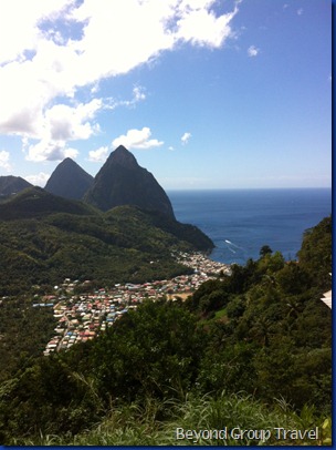 Pitons at Lucia