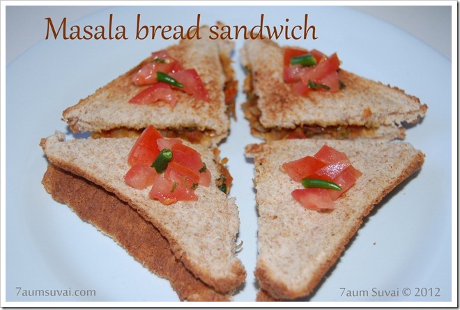 Masala bread sandwich