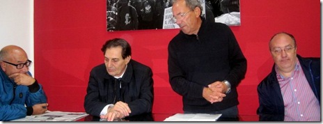 Laterra e Garofalo (Gruppo Federato) con il presidente Rosario Crocetta