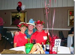 Derby Hats... Nancy, Linda Kendall and Bill