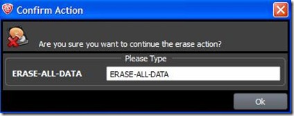 Active KillDisk conferma avvio eliminazione dati