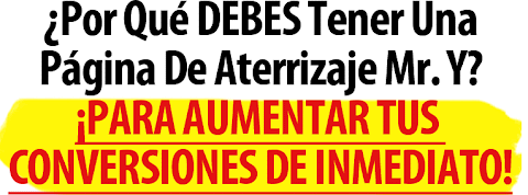 Paginas de Aterrizaje de Mister Y