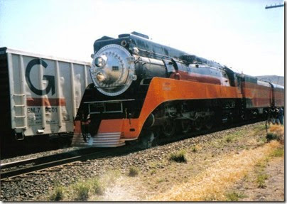 Southern Pacific GS-4 4-8-4 #4449 at Wishram, Washington on June 7, 1997