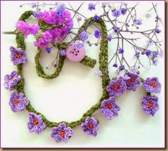 crochet flower six