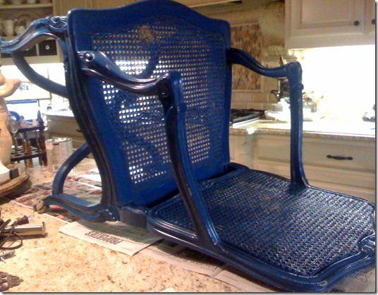 blue chair before
