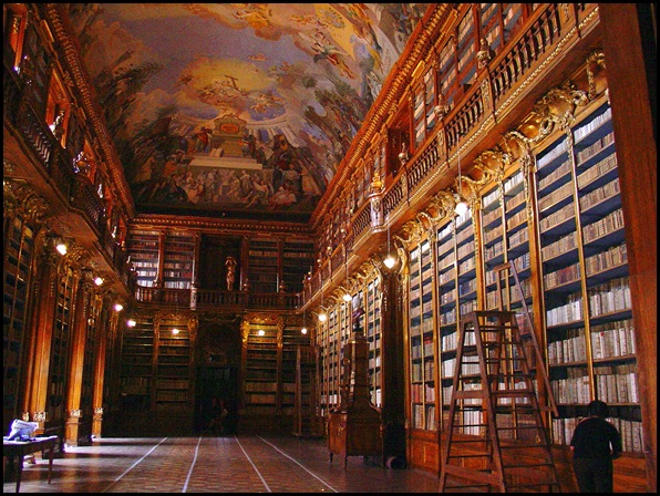 Monastère de Strahov - Bibliothèque théologique, Prague, République tchèque -3