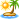 Island with a palm tree