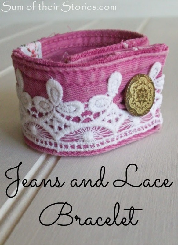 Jeans and Lace bracelet 3 