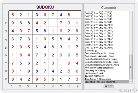 Invalid Sudoku