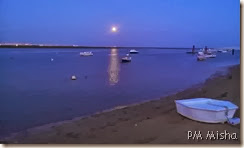 Ria Formosa Nascente com a lua