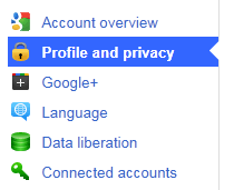 google+ settings