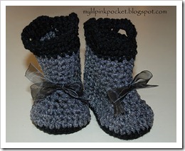 gray baby boots