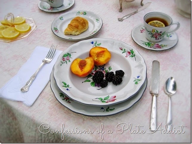 CONFESSIONS OF A PLATE ADDICT Lunéville Old Strasbourg Rose place setting
