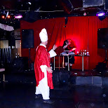 strange pope at a goth-goa rave at Nuit Blanche 2014 in Toronto, Canada 