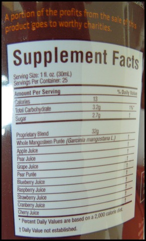 xango juice ingredients