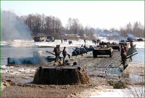 Украинские военные на учениях