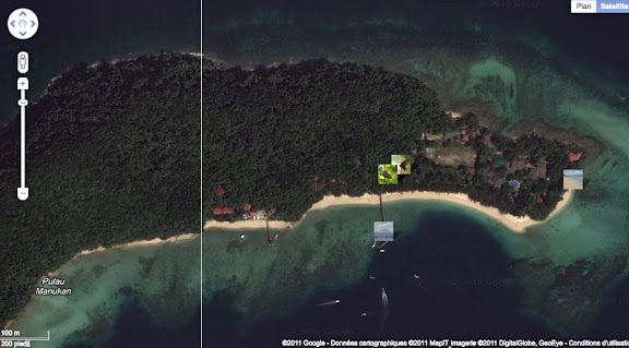 Localisation des photos sur Pulau Manukan