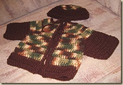 Camo brown sweater hat