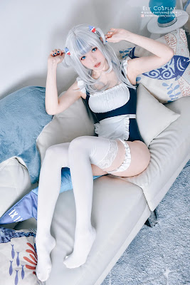 Coser@Ely_eee (ElyEE子) Gura Swimsuit