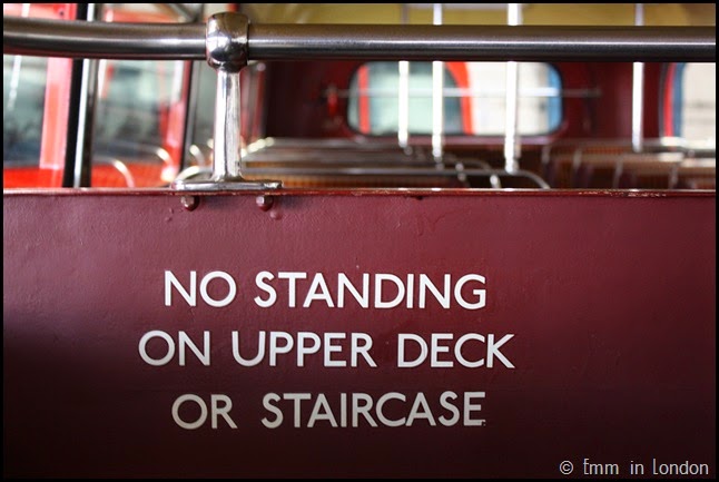 No standing on upper deck