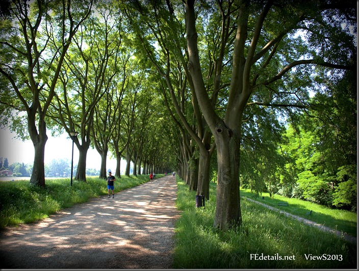La pista ciclabile-pedonale delle Mura di Ferrara - The pedestrian and bicycle path of the Walls of Ferrara, Italy, Foto1