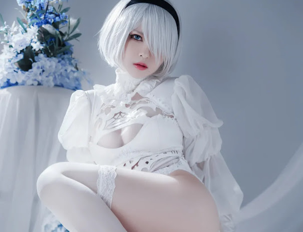 Coser@半半子 Automataヨルハ二号B型 白いドレス