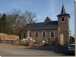 Waasmont, Hoek Handelsstraat en Hoevestraat:  neo-gotische Sint-Pancratiuskerk (1903-04)