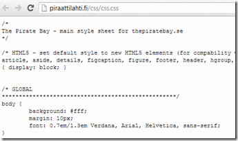 Piraattilahti.fi CSS-tiedosto
