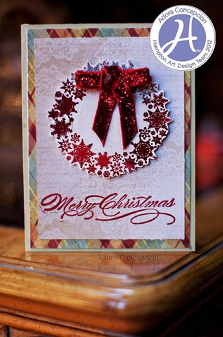 merry christmas card adora hampton art