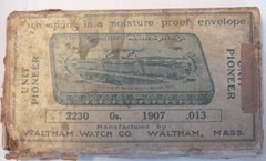vintage waltham watch box