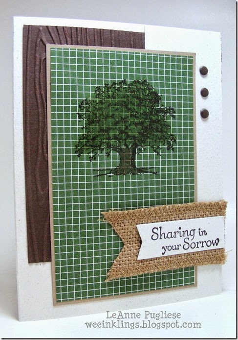 LeAnne Pugliese WeeInklings Lovely as a Tree Sympathy Stampin Up