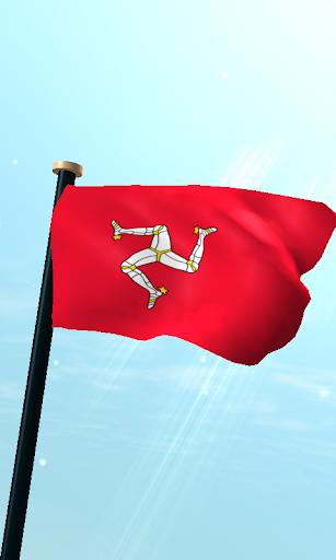 Isle of Man Flag 3D Wallpaper