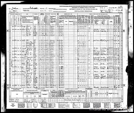 1940 Census Weber Harry